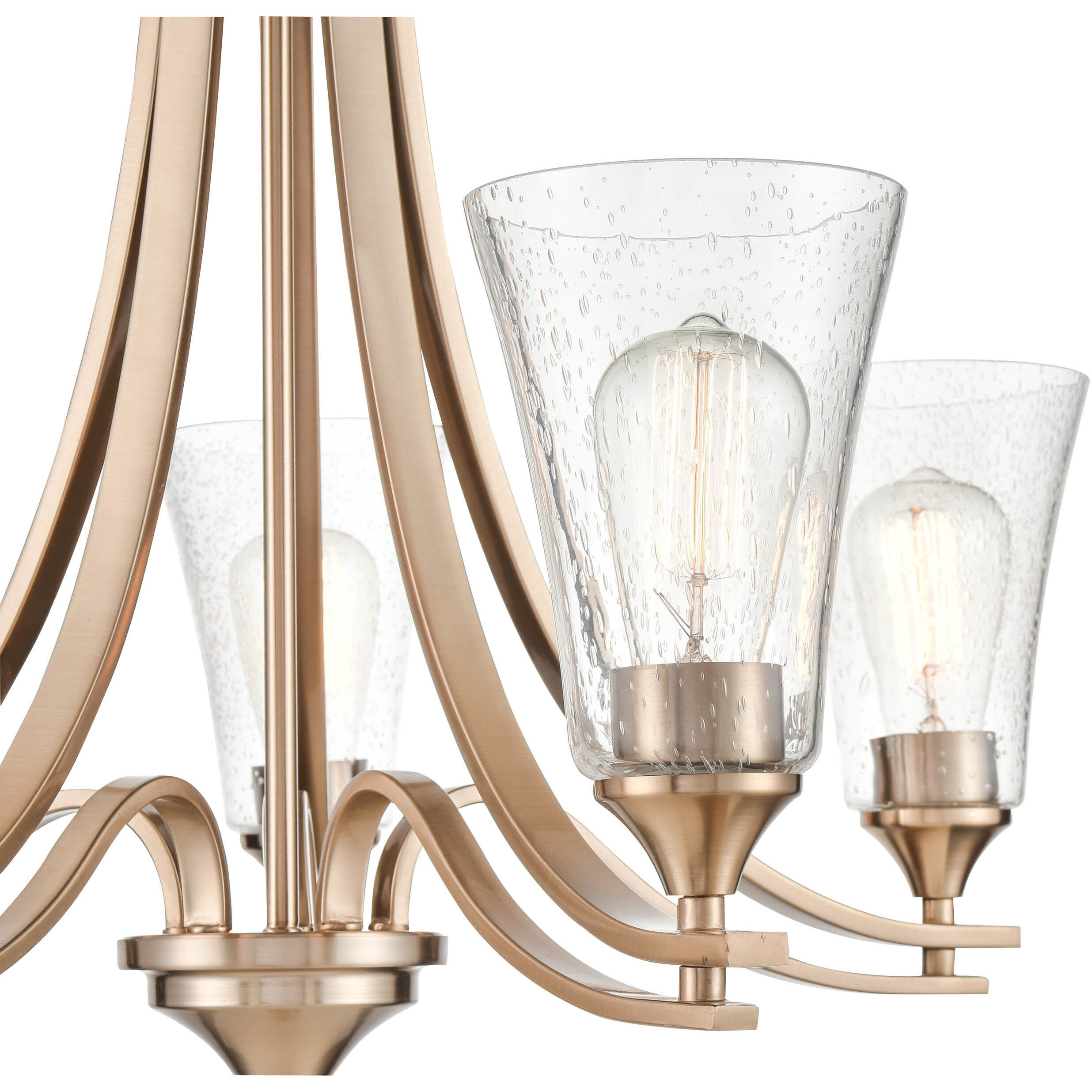 Natalie 5 Light 27.75 inch Modern Gold Chandelier Ceiling Light